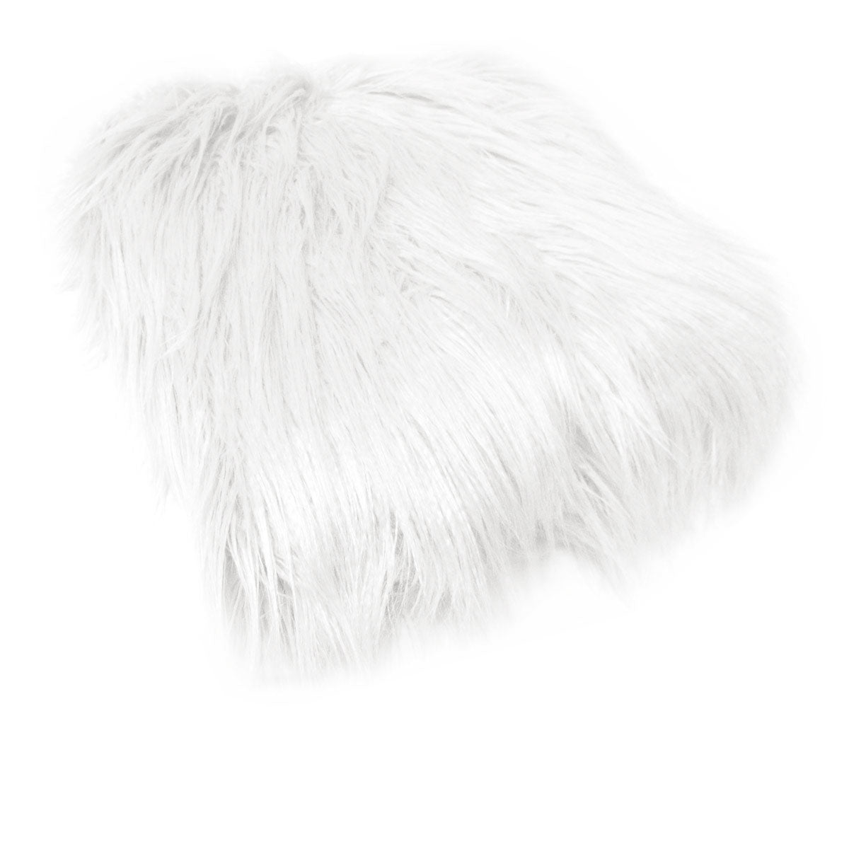 Mia Luxury Long Hair Faux Fur Throw Rug 127 x 152 cm White V442-ATX-THROW-23LUXMIA-WHITE-RE