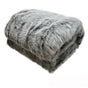 Sia Luxury Range Faux Fur Throw Rug 127 x 152 cm Mongolian Wolf V442-ATX-THROW-23SIAMONWOLF-GREY-RE