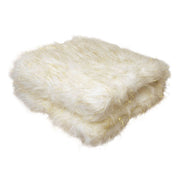 Camille Gold Cream Faux Fur Throw Rug 127 x 152 cm V442-ATX-THROW-26CAMILLE-GOLDCREAM-RE