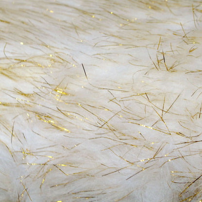 Camille Gold Cream Faux Fur Throw Rug 127 x 152 cm V442-ATX-THROW-26CAMILLE-GOLDCREAM-RE
