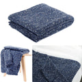 Havana Blue Woven Throw Rug 127 x 152 cm V442-ATX-THROW-HAVANA-BLUE-RE