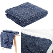Havana Blue Woven Throw Rug 127 x 152 cm V442-ATX-THROW-HAVANA-BLUE-RE