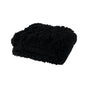 Lucia Nutural Collection Shaggy Throw Rug 127 x 152cm Black V442-ATX-THROW-LUCIASHAGGY-BLACK-RE