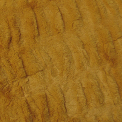 Meadow Soft Faux Fur Throw Rug 127 x 152 cm Mustard V442-ATX-THROW-MEADOW-MUSTARD-RE