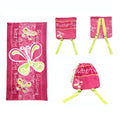 Kids Beach Towel N Bag Butterfly V442-ATX-TOWEL-2IN1BUTTERFLY-PINK-RE