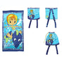 Kids Beach Towel N Bag Dolphin V442-ATX-TOWEL-2IN1DOLPHIN-BLUE-RE