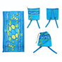 Kids Beach Towel N Bag Turtle V442-ATX-TOWEL-2IN1TURTLE-BLUE-RE