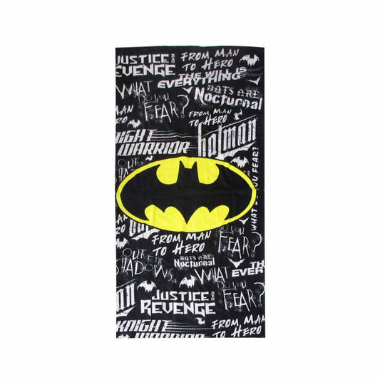 Teen Cool Theme Cotton Beach Towel 70 x 140 cm Batman From Man to Hero V442-ATX-TOWEL-FROMMANTOHERO-MULTI-RE