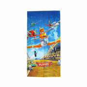 Boys Cartoon Cute Cotton Beach Towel 70 x 140 cm Lighting McQueen Planes V442-ATX-TOWEL-PLANES-MULTI-RE