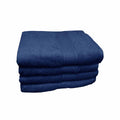 500GSM Set of 4 Combed Cotton Bath Towels Navy 70 x 140 cm V442-ATX-TOWEL-SETOF4500GSM-NAVY-RE