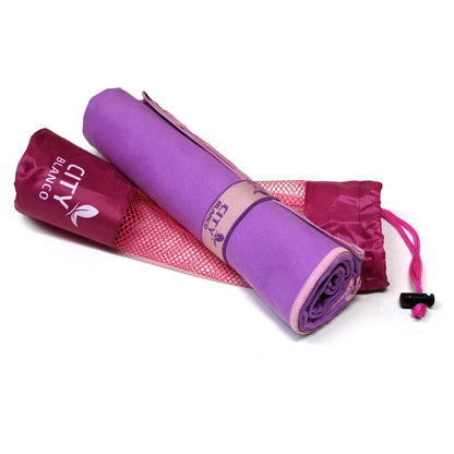 Super Absorbent Sports Towel Purple V442-ATX-TOWEL-SPORTS-PURPLE-RE
