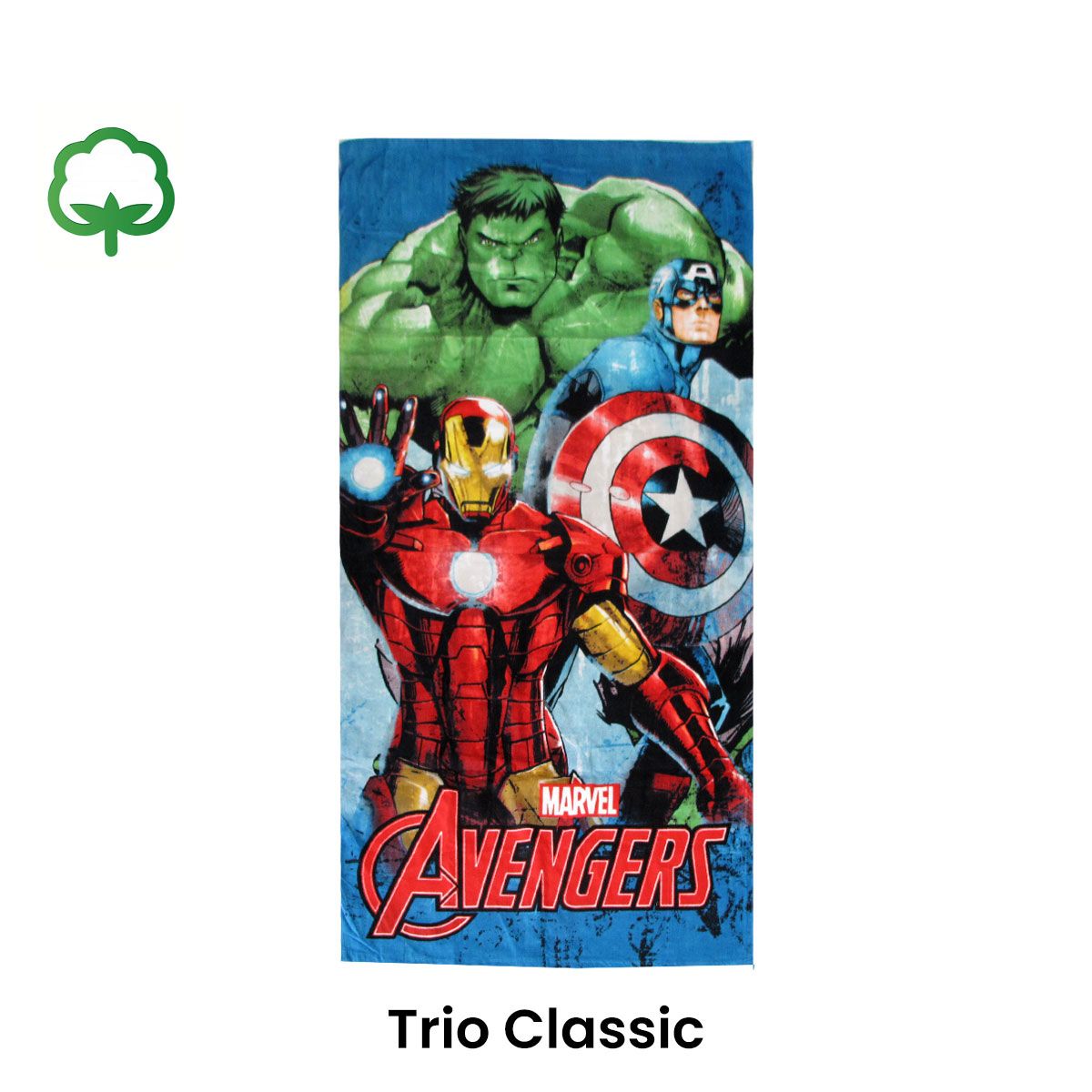 Marvel Avengers Cotton Beach Towel 70 x 140 cm Trio Classic V442-ATX-TOWEL-TRIOCLASSIC-MULTI-RE