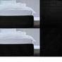Random Pattern Quilted Valance Black Queen V442-ATX-VALANCE-RANDOMPATTERNQUILTED-BLACK-QS