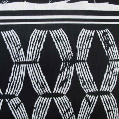 Homeport Kenya Black Printed Geometric Quilt Cover Set Double V442-AVT-QUILTCS-KENYA-BLACK-DS