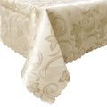 Deco Cream Luxury Jacquard Tablecloth 150 x 270 cm V442-AVT-TABLEC-DECO-270OB-CREAM