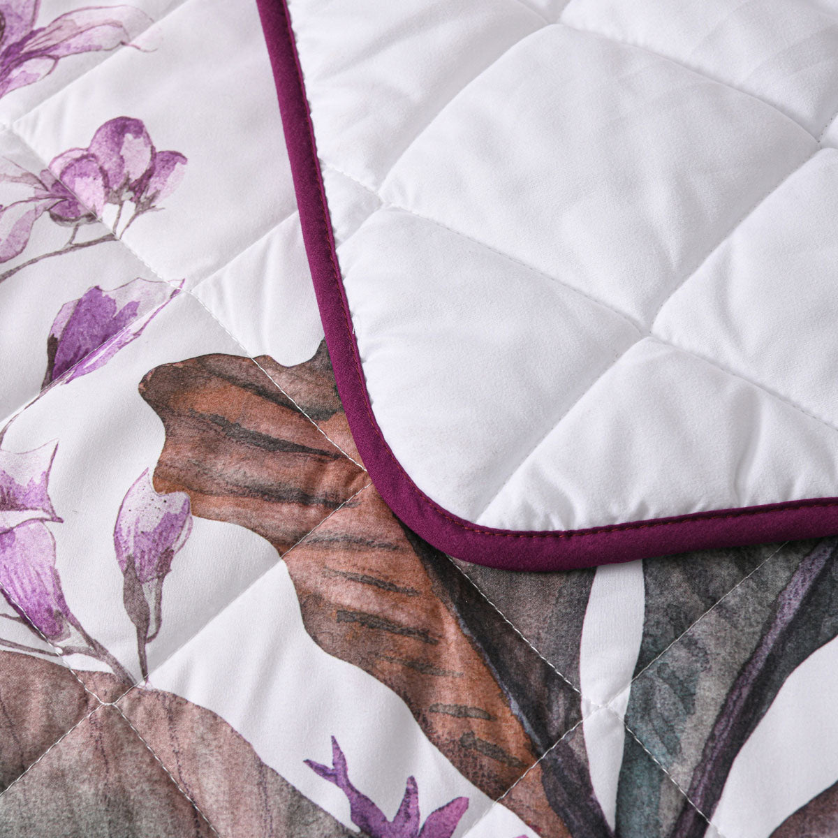 Bianca Abigail Berry Floral Printed Quilted Bedspread Set King V442-BCA-BEDSPREAD-ABIGAIL-BERRY-KI