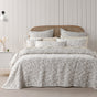 Bianca Ameila Stone Jacquard Quilted Foliage Bedspread Set Queen V442-BCA-BEDSPREAD-AMEILA-STONE-QS