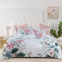 Bianca Coleraine White Floral Printed Bedspread Set King Single V442-BCA-BEDSPREAD-COLERAINE-WHITE-KS