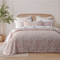 Bianca Myra Blush Floral Jacquard Bedspread Set Single V442-BCA-BEDSPREAD-MYRA-BLUSH-SB