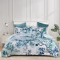 Bianca Woodbury White Botanical Printed Bedspread Set King Single V442-BCA-BEDSPREAD-WOODBURY-WHITE-KS