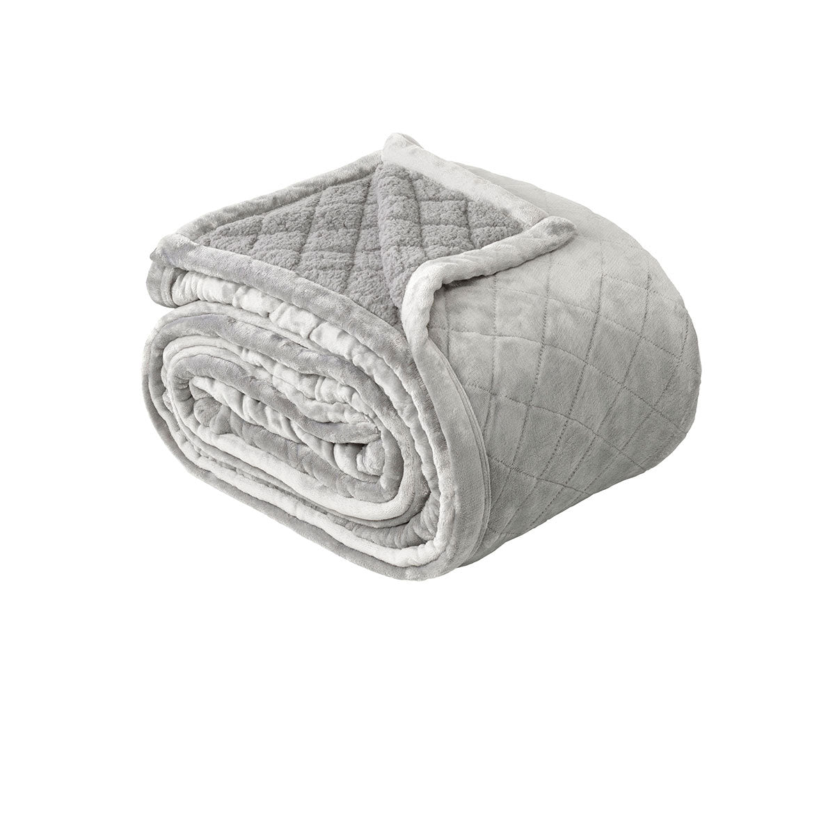 Bianca Mansfield Aluminium Blanket Super King V442-BCA-BLANKET-MANSFIELD-ALUMINIUM-SK