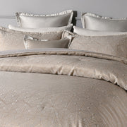 Bianca Bellagio Gold 6 Pcs Jacquard Geometric Comforter Set Super King V442-BCA-COMFORTER-BELLAGIO-GOLD-SK