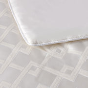 Bianca Firenze Pearl 6 Pcs Jacquard Geometric Comforter Set Queen/King V442-BCA-COMFORTER-FIRENZE-PEARL-KI