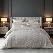 Bianca Firenze Pearl 6 Pcs Jacquard Geometric Comforter Set Super King V442-BCA-COMFORTER-FIRENZE-PEARL-SK