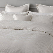 Bianca Firenze Pearl 6 Pcs Jacquard Geometric Comforter Set Super King V442-BCA-COMFORTER-FIRENZE-PEARL-SK
