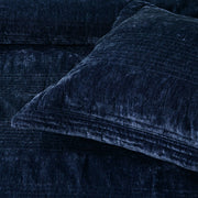 Bianca Cyrano Indigo Soft Velvet Polyester Quilted Coverlet Set Super King V442-BCA-COVERLETS-CYRANO-INDIGO-SK