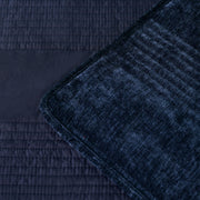 Bianca Cyrano Indigo Soft Velvet Polyester Quilted Coverlet Set Super King V442-BCA-COVERLETS-CYRANO-INDIGO-SK