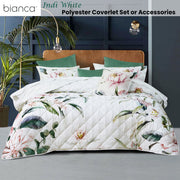 Bianca Indi White Polyester Coverlet Set Queen/King V442-BCA-COVERLETS-INDI-WHITE-KI