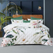 Bianca Indi White Polyester Coverlet Set Super King V442-BCA-COVERLETS-INDI-WHITE-SK