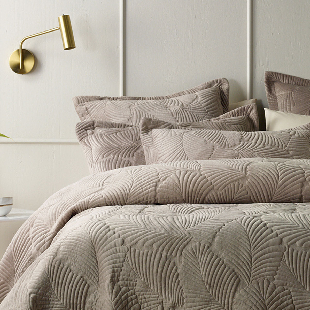 Bianca Kairo Taupe Coverlet Set Queen/King V442-BCA-COVERLETS-KAIRO-TAUPE-KI