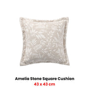 Bianca Ameila Stone Square Filled Cushion 43 x 43cm V442-BCA-CUSHION-AMEILA-STONE-SQ