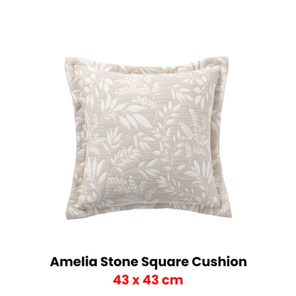 Bianca Ameila Stone Square Filled Cushion 43 x 43cm V442-BCA-CUSHION-AMEILA-STONE-SQ