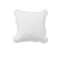 Bianca Elegance Cordelia White Square Cushion V442-BCA-CUSHION-CORDELIA-WHITE-SQ