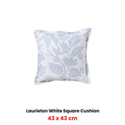 Bianca Laurieton White Coordinate Square Filled Cushion 43 x 43cm V442-BCA-CUSHION-LAURIETON-WHITE-SQ