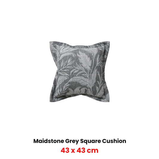 Bianca Maidstone Grey Coordinate Square Filled Cushion 43 x 43cm V442-BCA-CUSHION-MAIDSTONE-GREY-SQ