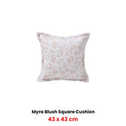 Bianca Myra Blush Coordinate Square Filled Cushion 43 x 43cm V442-BCA-CUSHION-MYRA-BLUSH-SQ