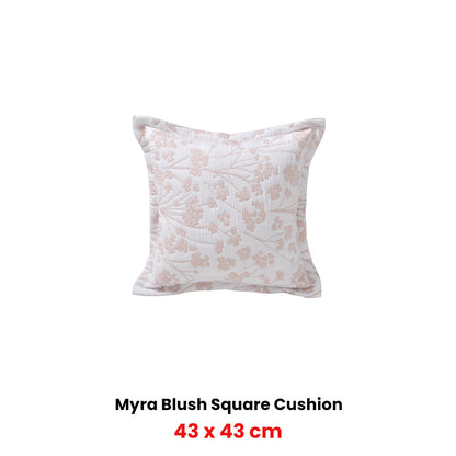 Bianca Myra Blush Coordinate Square Filled Cushion 43 x 43cm V442-BCA-CUSHION-MYRA-BLUSH-SQ