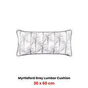 Bianca Myrtleford Grey Lumbar Oblong Filled Cushion 30 x 60cm V442-BCA-CUSHION-MYRTLEFORD-GREY-RE