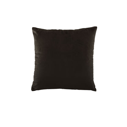 Bianca Vivid Coordinates Square Velvet Cushion Chocolate 43 x 43cm V442-BCA-CUSHION-VIVIDCOORD-CHOCOLATE-SQ