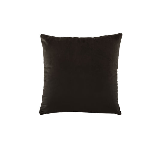 Bianca Vivid Coordinates Square Velvet Cushion Chocolate 43 x 43cm V442-BCA-CUSHION-VIVIDCOORD-CHOCOLATE-SQ