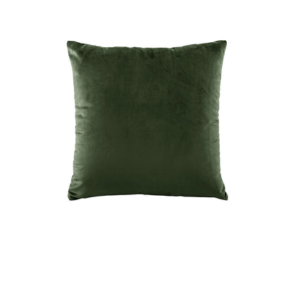 Bianca Vivid Coordinates Square Forest Green Velvet Cushion V442-BCA-CUSHION-VIVIDVELVET-FOREST-SQ