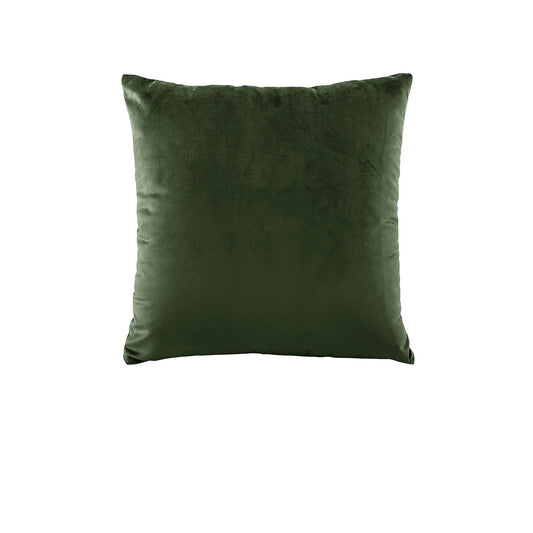 Bianca Vivid Coordinates Square Forest Green Velvet Cushion V442-BCA-CUSHION-VIVIDVELVET-FOREST-SQ
