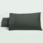 Bianca Pair of 500TC Cotton Sateen Standard Pillowcases Charcoal V442-BCA-PILLOWC-500TCCOTTON-CHARCOAL-ST