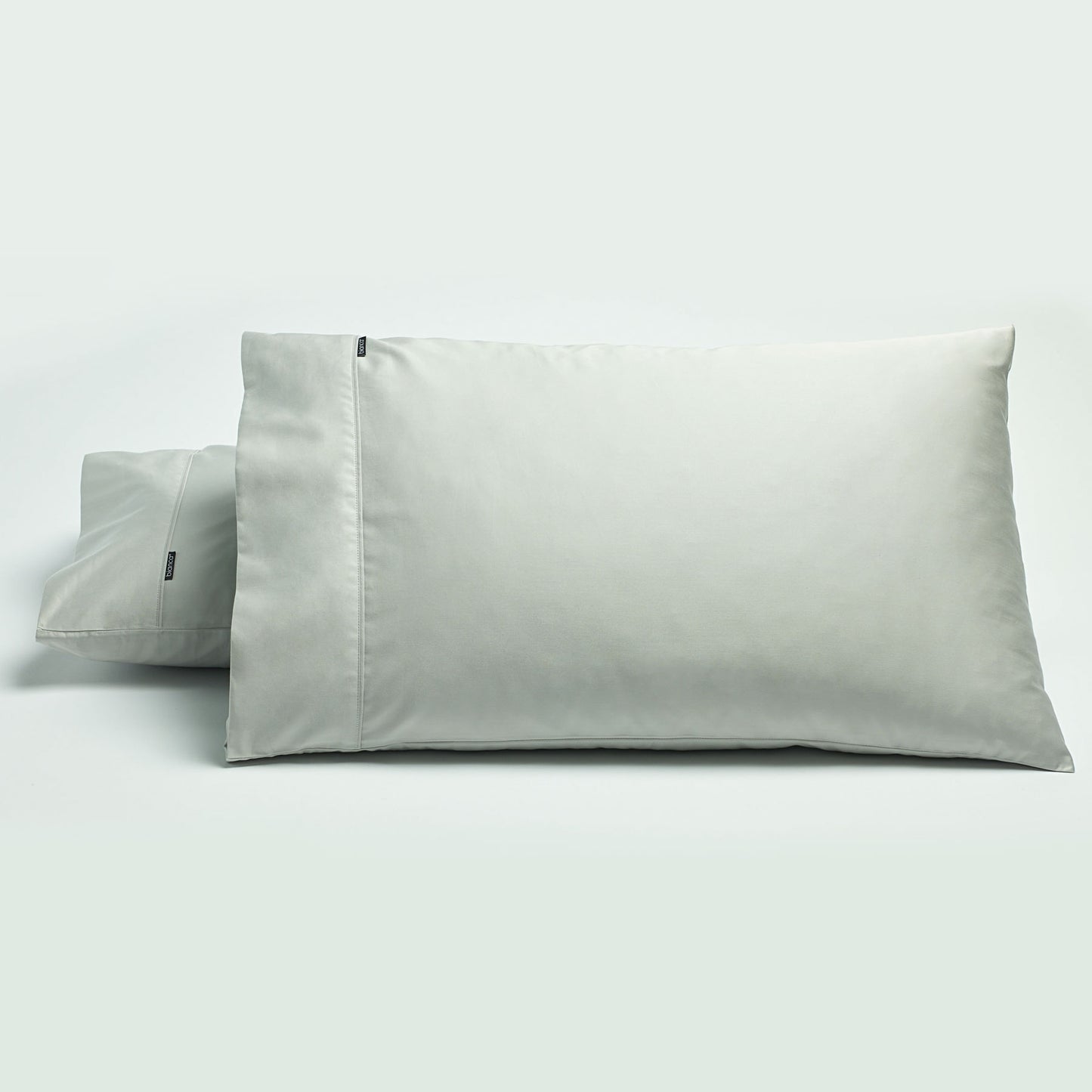 Bianca Pair of 500TC Cotton Sateen Standard Pillowcases Silver V442-BCA-PILLOWC-500TCCOTTON-SILVER-ST
