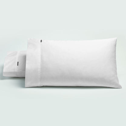 Bianca Pair of 500TC Cotton Sateen Standard Pillowcases White V442-BCA-PILLOWC-500TCCOTTON-WHITE-ST