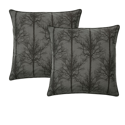 Bianca Pair of Alpine Stag Taupe European Pillowcases V442-BCA-PILLOWC-ALPINESTAG-TAUPE-EU